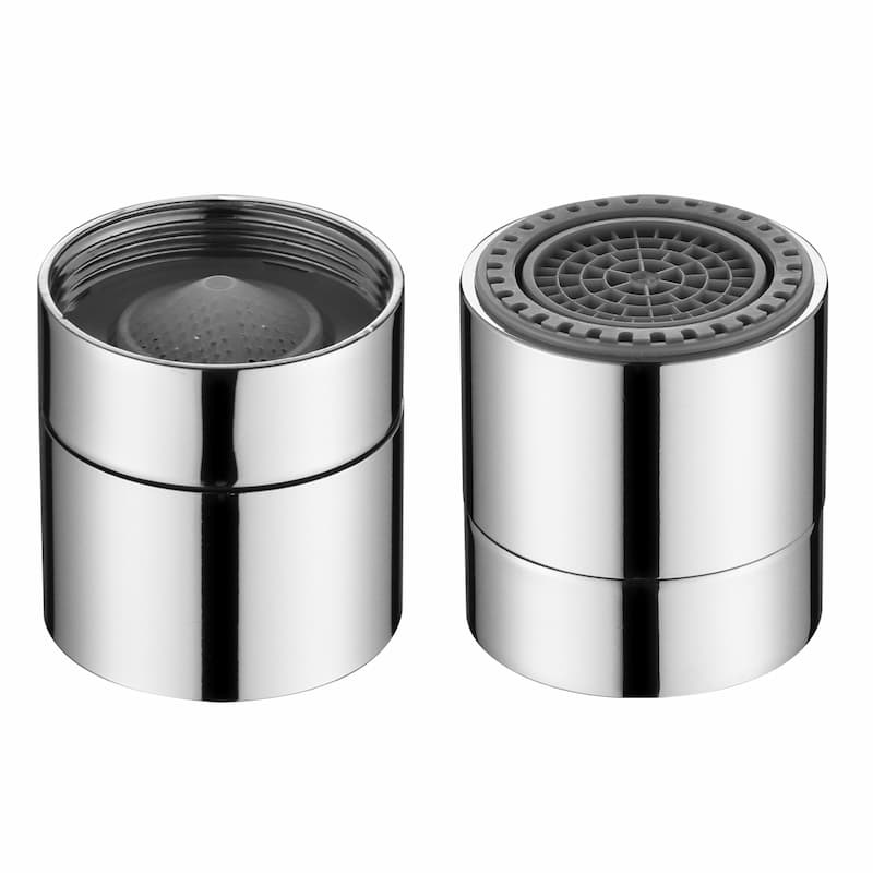 Arejador para torneira de banheiro feminino com dois jatos de água.