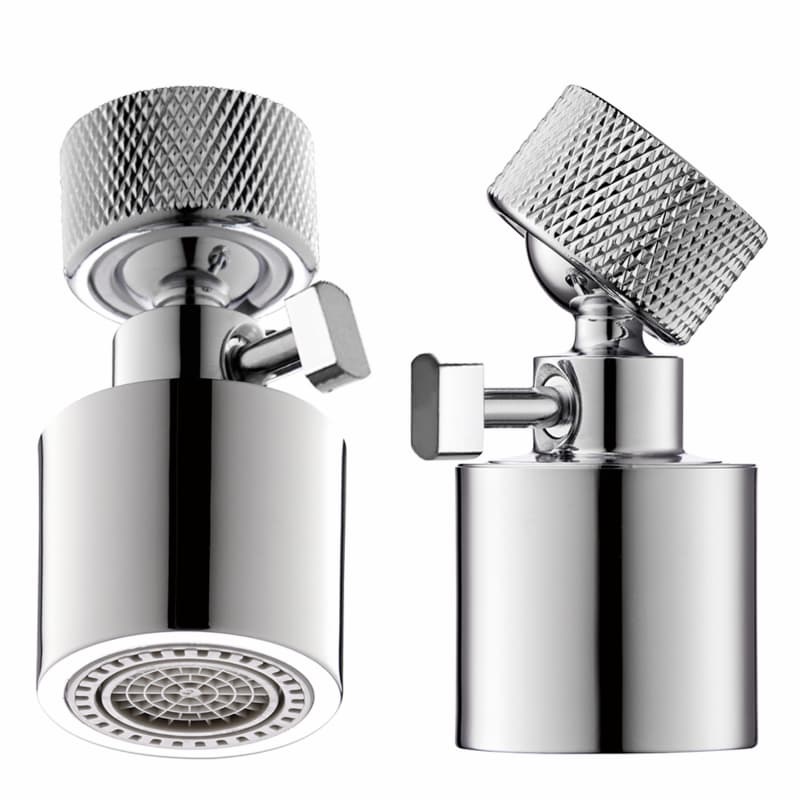 Arejador de torneira com vazão ajustável e modo duplo, ideal para torneiras de cozinha.