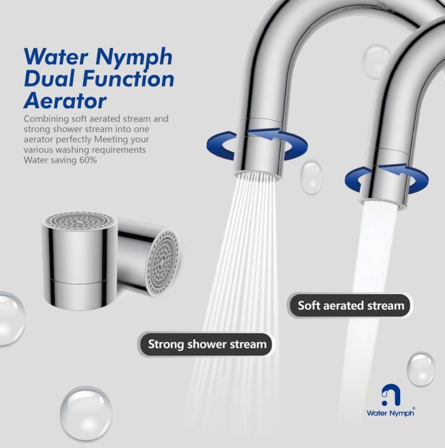 Qual a vantagem do arejador de torneira de modo duplo da Xiamen Water Nymph?