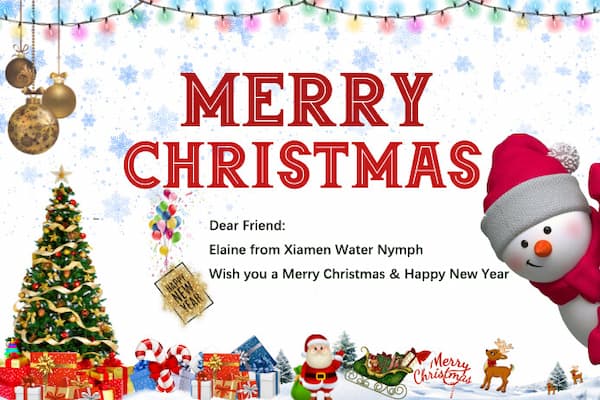 A Ninfa da Água deseja a você um Feliz Natal e um Próspero Ano Novo.